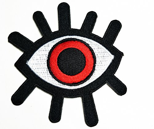 HHO Red Eye Embroidered Patch Embroidered DIY Patches Cute Applique Sew Iron on Kids Craft Patch for Bags Jackets Jeans Clothes HHO Red Eye Embroidered Patch Embroidered DIY Patches Cute Applique Sew Iron on Kids Craft Patch for Bags Jackets Jeans Clothes