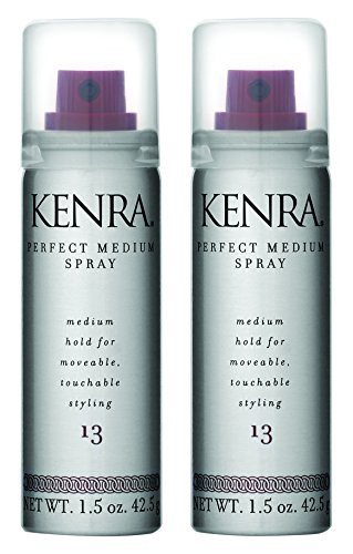 Kenra Perfect Medium Hair Spray #13 55 VOC 15Ounce Travel Size 2Pack