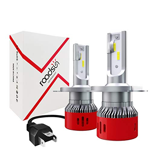 H4highlow beam LED Headlight Bulbs MODESLAB Ultra Bright AllinOne LED Headlight Bulb Flip Chips 60W 6000lm 6000K Cool WhiteH4