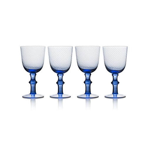 Mikasa Avalon Goblets Set of 4 14Ounce Blue