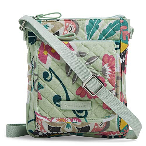 Vera Bradley Signature Cotton Mini Hipster Crossbody Purse with RFID Protection Mint Flowers Vera Bradley Signature Cotton Mini Hipster Crossbody Purse with RFID Protection Mint Flowers