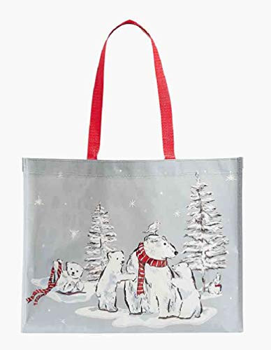 Vera Bradley Market Tote in Beary Merry Polar Bears