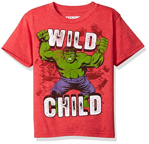 Marvel Little Boys the Incredible Hulk TShirt Red Heather 4