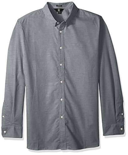 Volcom Mens Oxford Stretch Long Sleeve Black Small