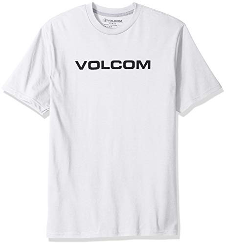 Volcom Mens Crisp Euro Short Sleeve Tee white Medium