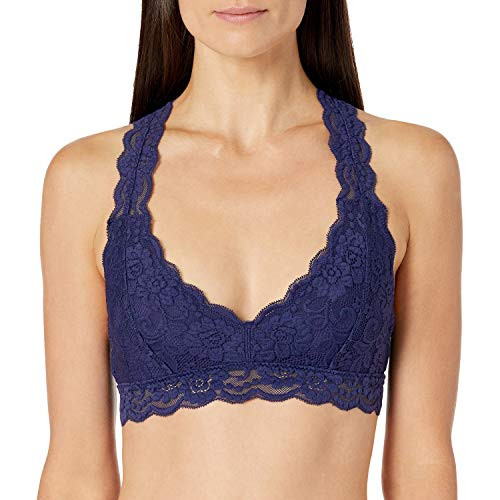 Amazon Brand  Mae Womens Racerback Lace Bralette for AC cups Astral Aura Large
