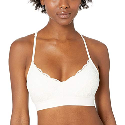 Amazon Brand  Mae Womens Galloon Lace Back Detail Bralette for AC cupsIvoryXSmall