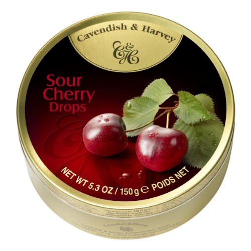 Cavendish Harvey Fruit Candy Tin Sour Cherry 53 Ounce Pack of 12 Cavendish Harvey Fruit Candy Tin Sour Cherry 53 Ounce Pack of 12