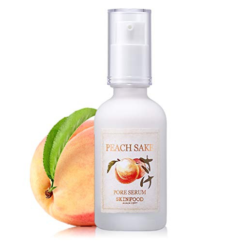 SKINFOOD Peach Sake Pore Serum 45ml 152 oz  Tighten Pores and Sebum Control Skin Smoothing Facial Serum for Oily Skin Rich in Vitamin C and A