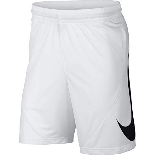 NIKE Mens HBR Basketball Shorts WhiteWhiteBlack Medium