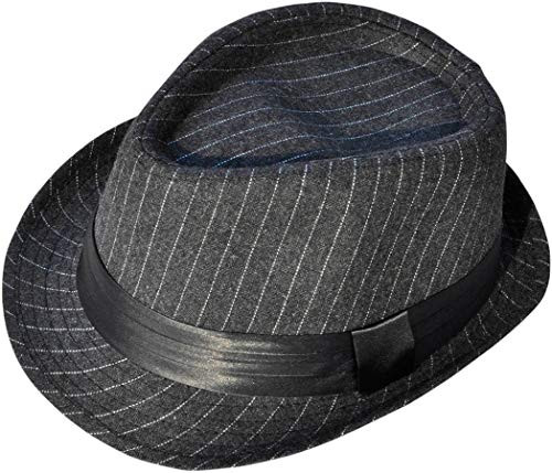 Simplicity Men Women Classic 1920s Derby Hat Manhattan Fedora Hat Charcoal Grey