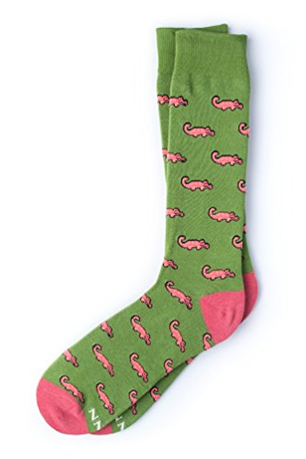 Oh Snap! Alligator Hipster Novelty Crew Carded Cotton Mens Socks 1 Pair Oh Snap! Alligator Hipster Novelty Crew Carded Cotton Mens Socks 1 Pair