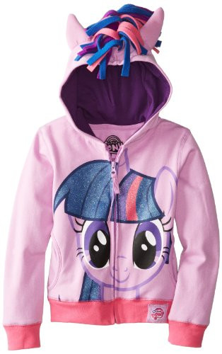 My Little Pony Little Girls Zipup Hoodie Twilight Sparkle Large 6X