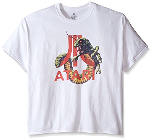 Atari Mens BigTall Centipede Current TShirt White XXXLarge Atari Mens BigTall Centipede Current TShirt White XXXLarge
