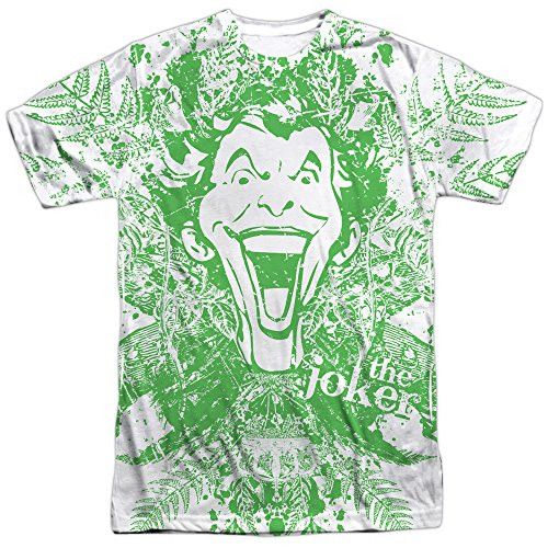 Trevco Mens Joker Double Sided Print Sublimated TShirt Wild White Large