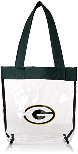 Forever Collectibles 2013 NFL Football Clear See Thru Tote Bag Green Bay Packers