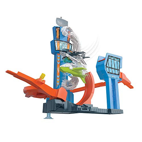 Hot Wheels Jet Jump Airport Track Play Set Motorized Jet Action 1 Vehicle Included