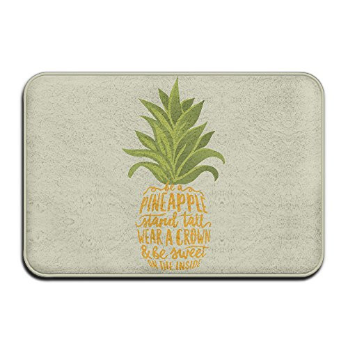 HUYF743 Be A Pineapple Tropical FruitDoormat Entrance Mat Floor Mat Rug IndoorOutdoorFront DoorBathroom Mats Rubber Non Slip
