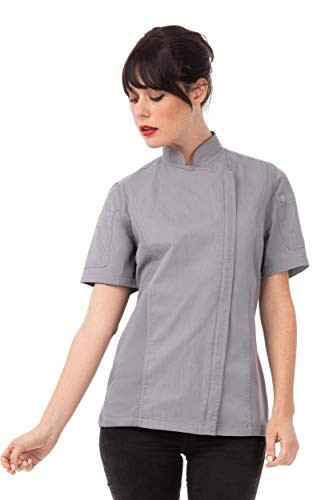 Chef Works Womens Springfield Chef Coat Gray Medium
