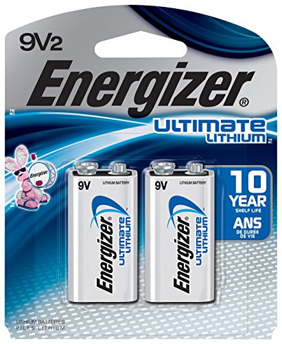 Energizer Ultimate Lithium 9V Batteries, 2-Count