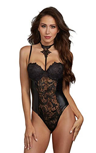 Dreamgirl Womens Teddy Black Large