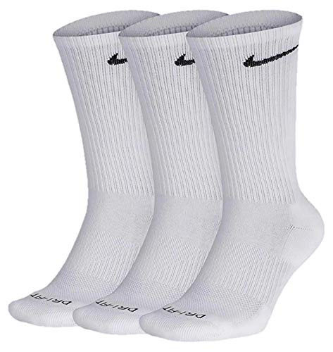 Nike Everyday Plus Cushion Crew Sock 3 pair White Large