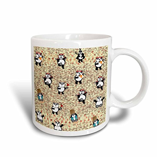 3dRose Panda Bears Ceramic Mug 11Ounce