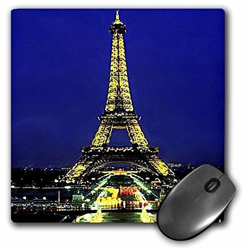 3dRose LLC 8 x 8 x 025 Inches Mouse Pad Eiffel Tower mp5871