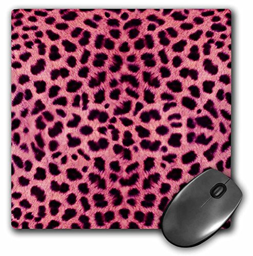 3dRose LLC 8 x 8 x 025 Inches Mouse Pad Pink Cheetah Animal Print mp203411