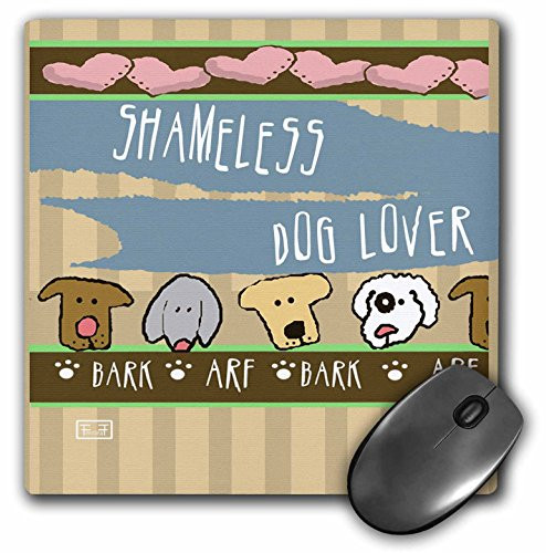 3dRose LLC 8 x 8 x 025 Inches Mouse Pad Shameless Cat Lover Kittens Pets Animals Cartoon Hearts Cute Cats mp339971