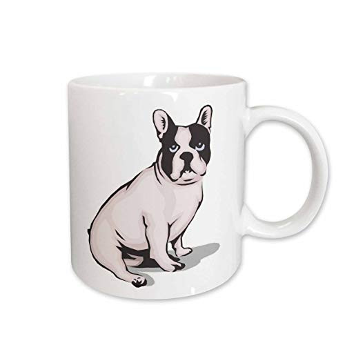 3dRose Cute And Cuddly Canine Sitting French Bulldog Mug 15 oz Ceramic 3dRose Cute And Cuddly Canine Sitting French Bulldog Mug 15 oz Ceramic
