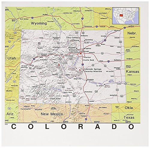 3dRose Print of Colorado Cities and State Map Greeting Cards Set of 6 gc1845651 3dRose Print of Colorado Cities and State Map Greeting Cards Set of 6 gc1845651