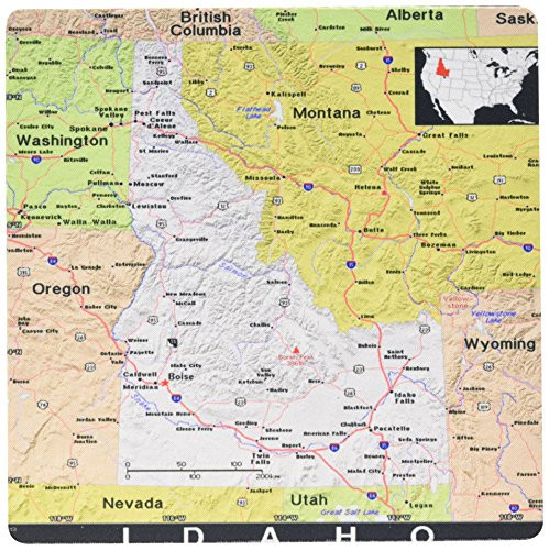 3drose Print of Idaho State Map in Exotic Form  Mouse Pad