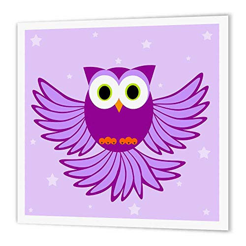 3dRose ht203743 Cute Purple Flying Owl Under StarsIron on Heat Transfer Paper for White Material 10 by 10Inch 3dRose ht203743 Cute Purple Flying Owl Under StarsIron on Heat Transfer Paper for White Material 10 by 10Inch