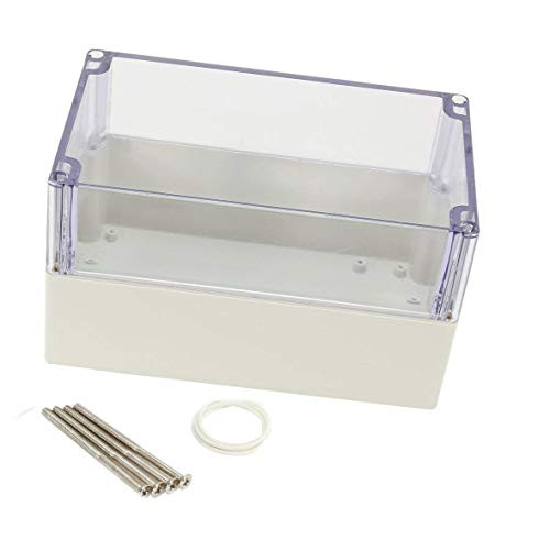 YXQ 200x120x113mm Clear Cover Junction Box IP65 Waterproof ABS Enclosure Cable Project Case (7.9 x 4.7 x 4.4 inches)