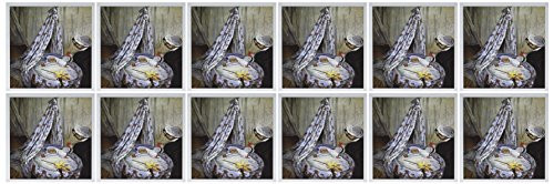 3dRose Greeting Cards 6 x 6 Inches Pack of 12 Print of Monet Painting in the Cradle gc2036982