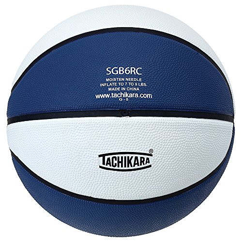 Tachikara Intermediate Size, 2-Tone Rubber Basketball (Royal/White)