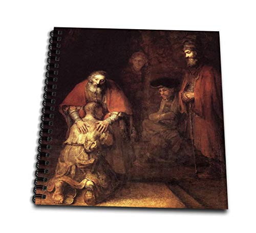 3dRose db2038901 Print of Rembrandt Painting The Prodigal Son Drawing Book 8 by 8
