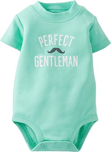 Carters Baby Boys Graphic Slogan Bodysuit Baby  Perfect Gentleman  9 Months