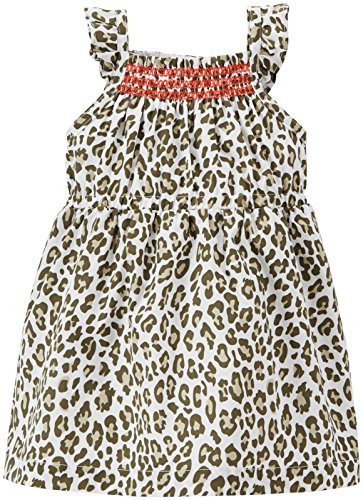 Carters Leopard Print Dress Baby  White3 Months