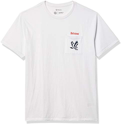Brixton Mens Descent II SS PKT White XLarge