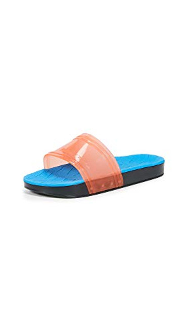 Melissa Womens Rider Slides Neon Multi 8 Medium US