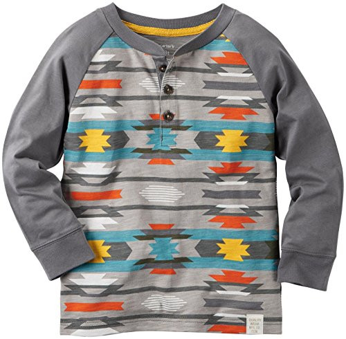 Carters Baby Boys Knit Polo Henley 225g579 Print 12M