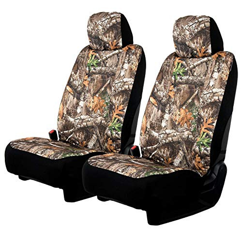 Realtree Timber Ice Blue Camo Browning Logo Universal Seat Covers Edge  2pc