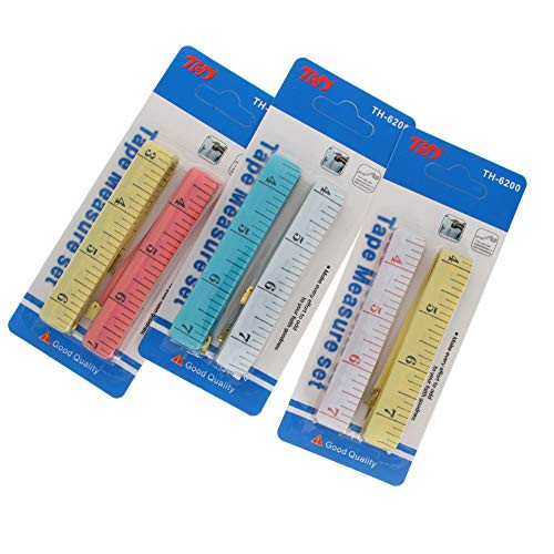 Utoolmart 15M Length Measuring Tape Plastic Round Case Retractable Measure Tape Ruler Metric 3Pcs