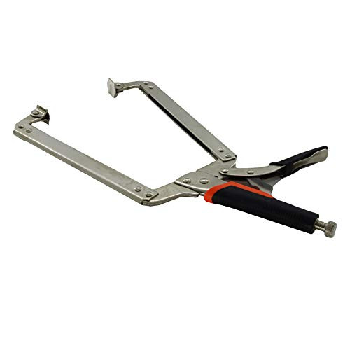 Utoolmart 18Inch CClamp Pliers With Locking Swivel Pads 45 Steel MultiFunction Pliers Adjustable With Light Handle For Home Workshop Use 1pcs