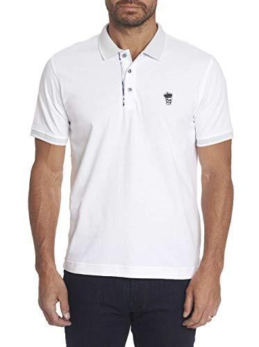 Robert Graham Lucifer SS Knit Polo Classic Fit 3Xlarge White