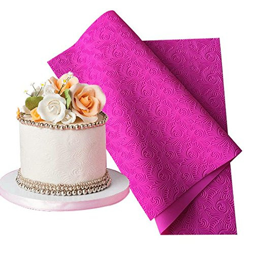 ART Kitchenware Large Impression Cake Lace Mats 22.24x14.76 inches Silicone Lace Mould Fondant Cake Decorarting Tools BLM-25