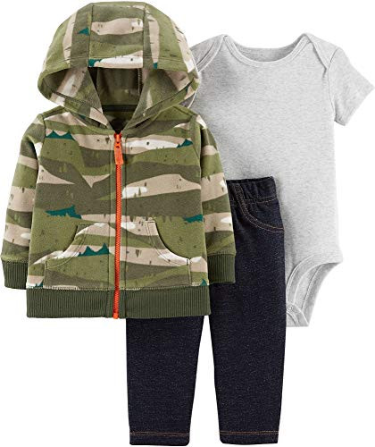 Carters Baby Boys 3Piece Little Jacket Set Camo 6 Months