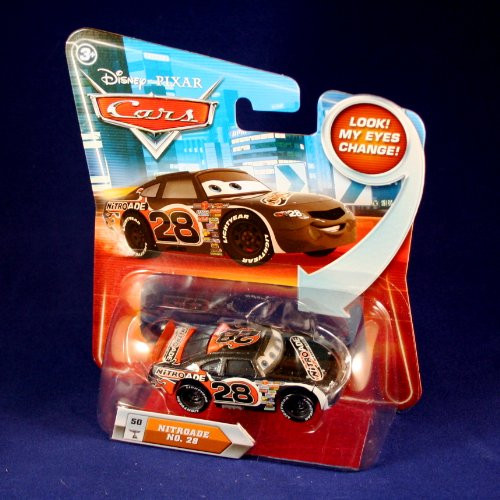Disney/Pixar Cars, Lenticular Eyes Series 2 Die-Cast Vehicle, Nitroade No. 28 #50, 1:55 Scale Disney/Pixar Cars, Lenticular Eyes Series 2 Die-Cast Vehicle, Nitroade No. 28 #50, 1:55 Scale